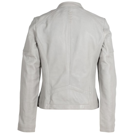 Geaca de Piele Dama 2.0 by Mauritius Gri Deschis 2Wima Geaca de Piele Dama 2.0 by Mauritius Gri Deschis 2Wima