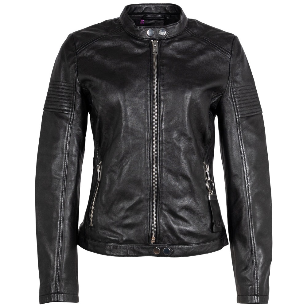 Geaca de Piele Dama 2.0 by Mauritius Neagra 2Wima - readytowear