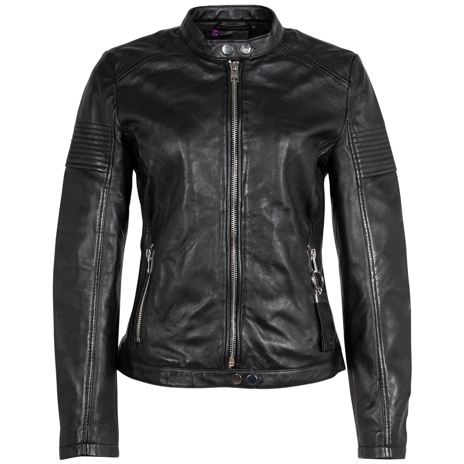 Geacă de piele damă neagră 2.0 by Mauritius 2Wima Slim Fit