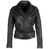 Geaca de Piele Dama 2.0 by Mauritius Negru Vintage 2Wmelin