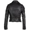 Geaca de Piele Dama 2.0 by Mauritius Negru Vintage 2Wmelin