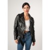 Geaca de Piele Dama 2.0 by Mauritius Negru Vintage 2Wmelin