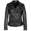 Geaca de Piele Dama 2.0 by Mauritius Negru/Holografic 2Wminji