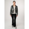 Geaca de Piele Dama 2.0 by Mauritius Negru/Holografic 2Wnishell