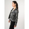 Geaca de Piele Dama 2.0 by Mauritius Negru/Holografic 2Wnishell