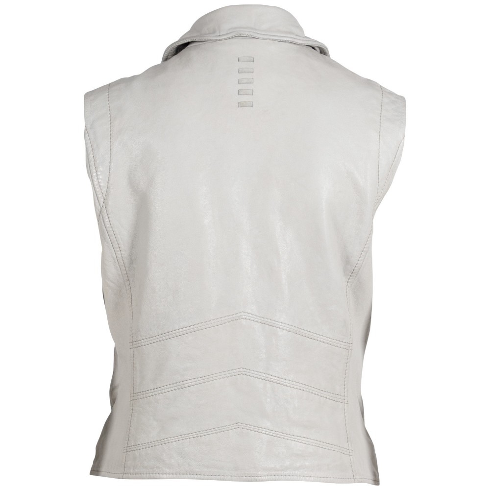 Vesta de Piele Dama 2.0 by Mauritius Gri Deschis 2Wnovy - readytowear