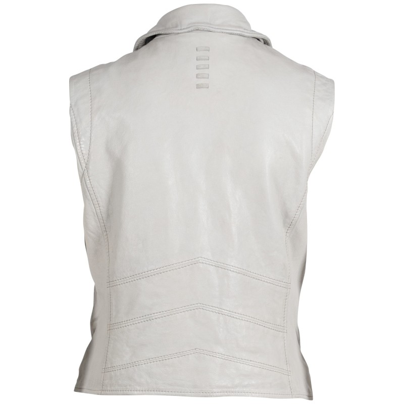 Vesta de Piele Dama 2.0 by Mauritius Gri Deschis 2Wnovy – Veste de Piele