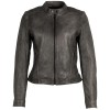 Geaca de Piele Dama 2.0 by Mauritius Gri Vintage 2Wrayla