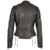 Geaca de Piele Dama 2.0 by Mauritius Gri Vintage 2Wrayla