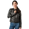 Geaca de Piele Dama 2.0 by Mauritius Gri Vintage 2Wrayla - readytowear