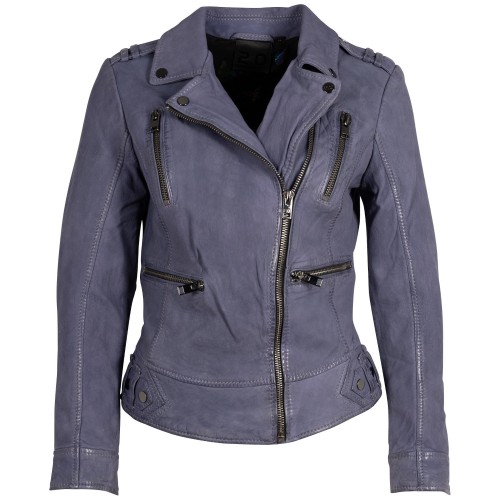 Geaca de Piele Dama 2.0 by Mauritius Mov Inchis 2Wtashi