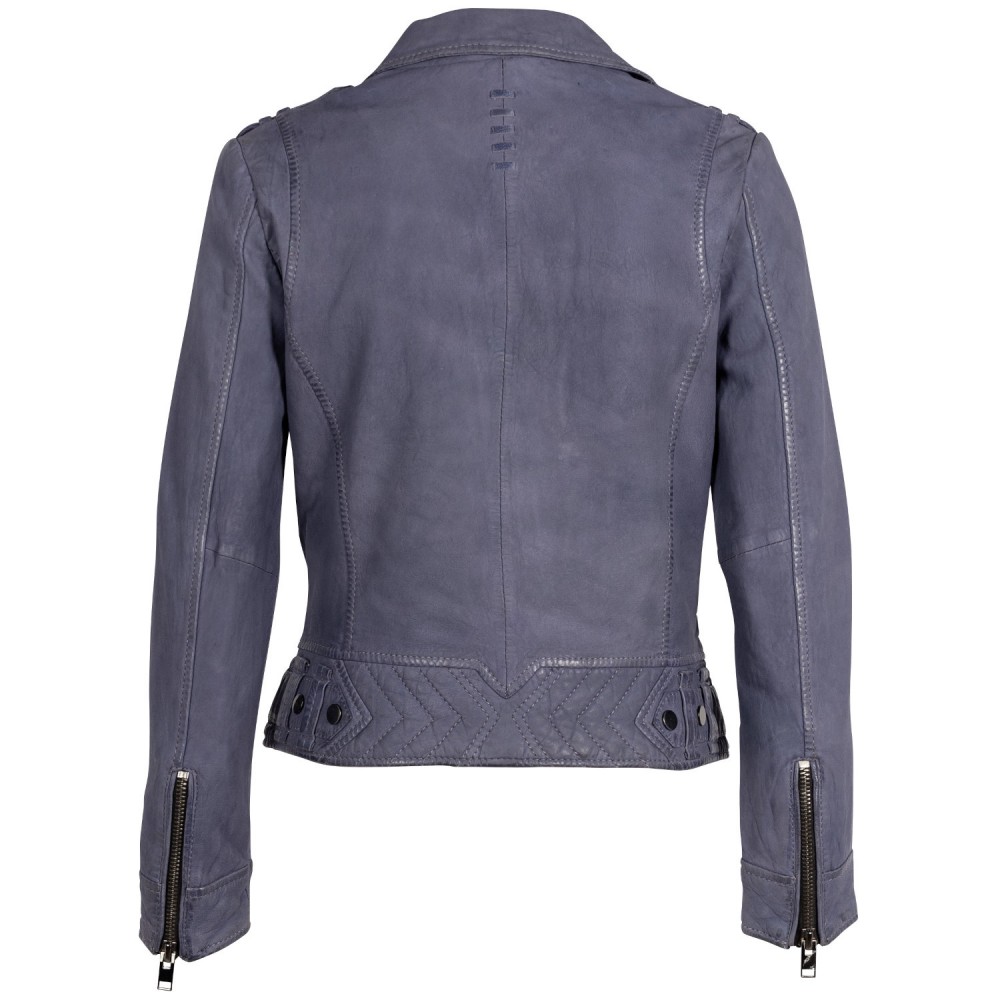 Geaca de Piele Dama 2.0 by Mauritius Mov Inchis 2Wtashi