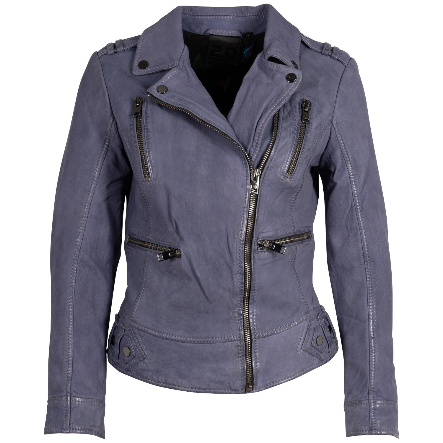 Geaca de Piele Dama 2.0 by Mauritius Mov Inchis 2Wtashi – Geci de Piele