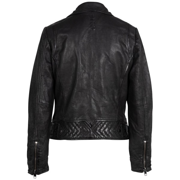 Geaca de Piele Dama 2.0 by Mauritius Neagra 2Wtashi