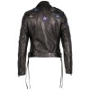 Geaca de Piele Dama 2.0 by Mauritius Negru/Holografic 2Wwona