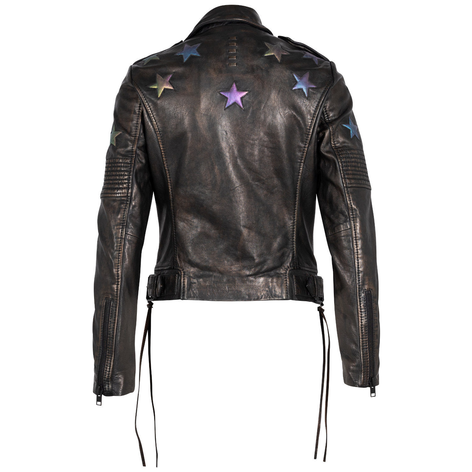 Geaca de Piele Dama 2.0 by Mauritius Negru/Holografic 2Wwona – Geci de Piele Geaca de Piele Dama 2.0 by Mauritius Negru/Holografic 2Wwona – Geci de Piele