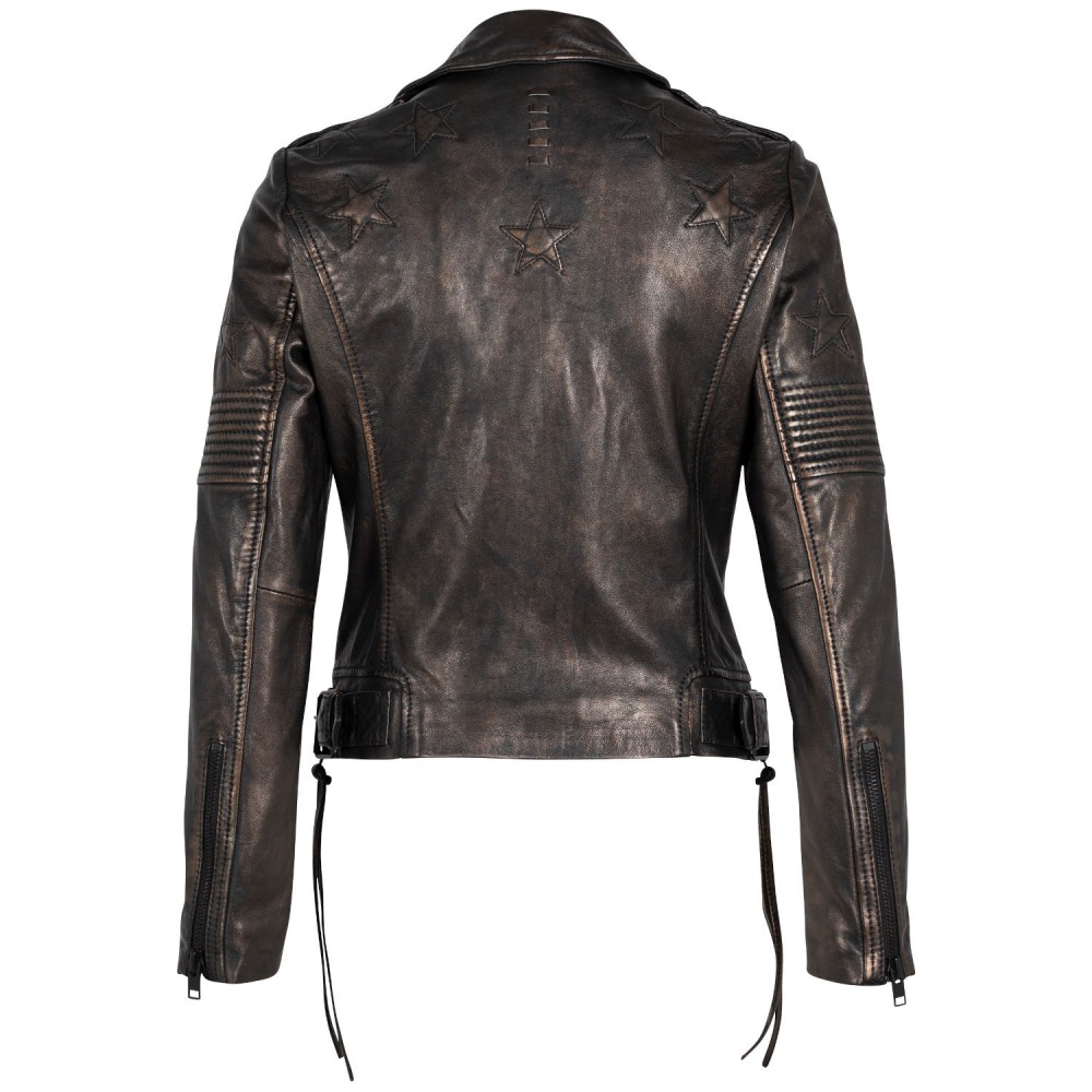 Geaca de Piele Dama 2.0 by Mauritius Negru/Negru 2Wwona - readytowear