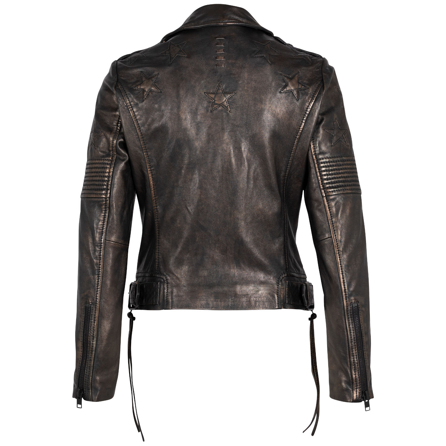 Geaca de Piele Dama 2.0 by Mauritius Negru/Negru 2Wwona – Geci de Piele