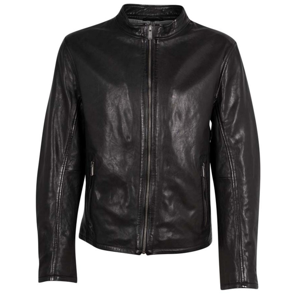 Geaca de Piele Barbati Deercraft Neagra DMBelfast - readytowear.ro