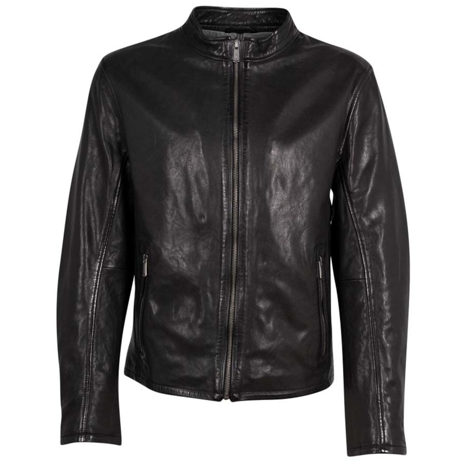 Geaca de Piele Barbati Deercraft Neagra DMBelfast – Geci de Piele