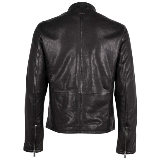 Geaca de Piele Barbati Deercraft Neagra DMBelfast Geaca de Piele Barbati Deercraft Neagra DMBelfast