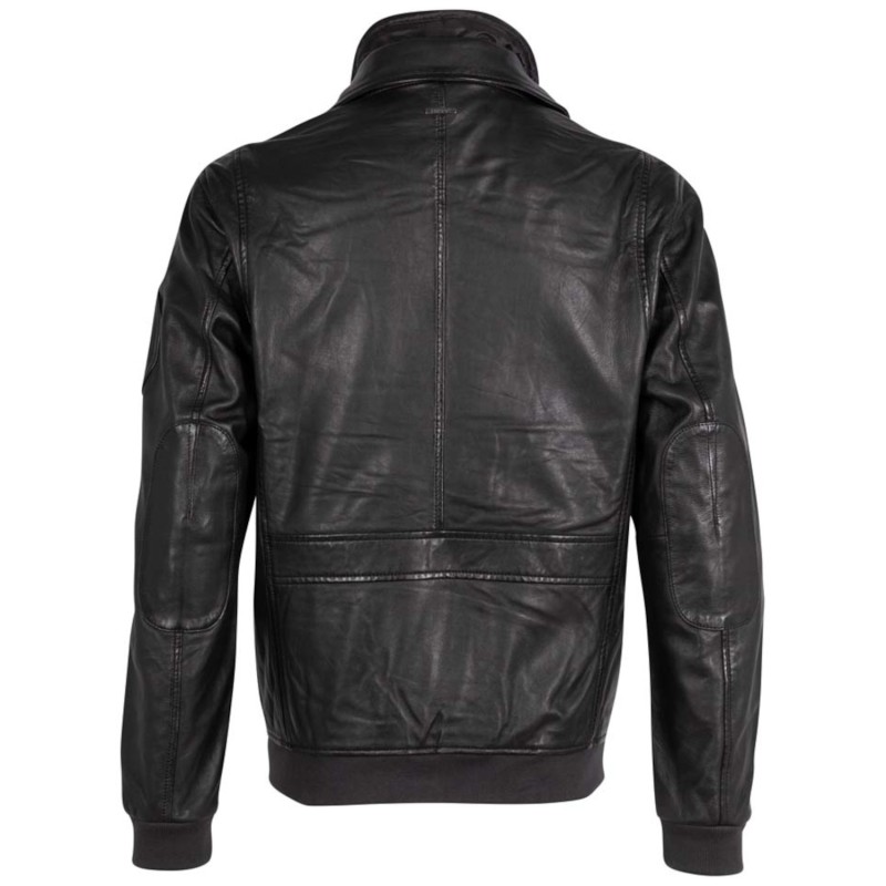 Geaca de Piele Barbati Deercraft Neagra DMCalgary – Black Friday