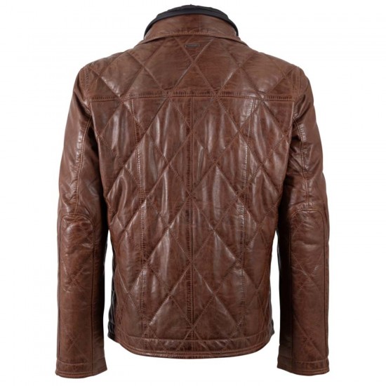 Geaca de Piele Barbati Deercraft Castanie DMCarlsen