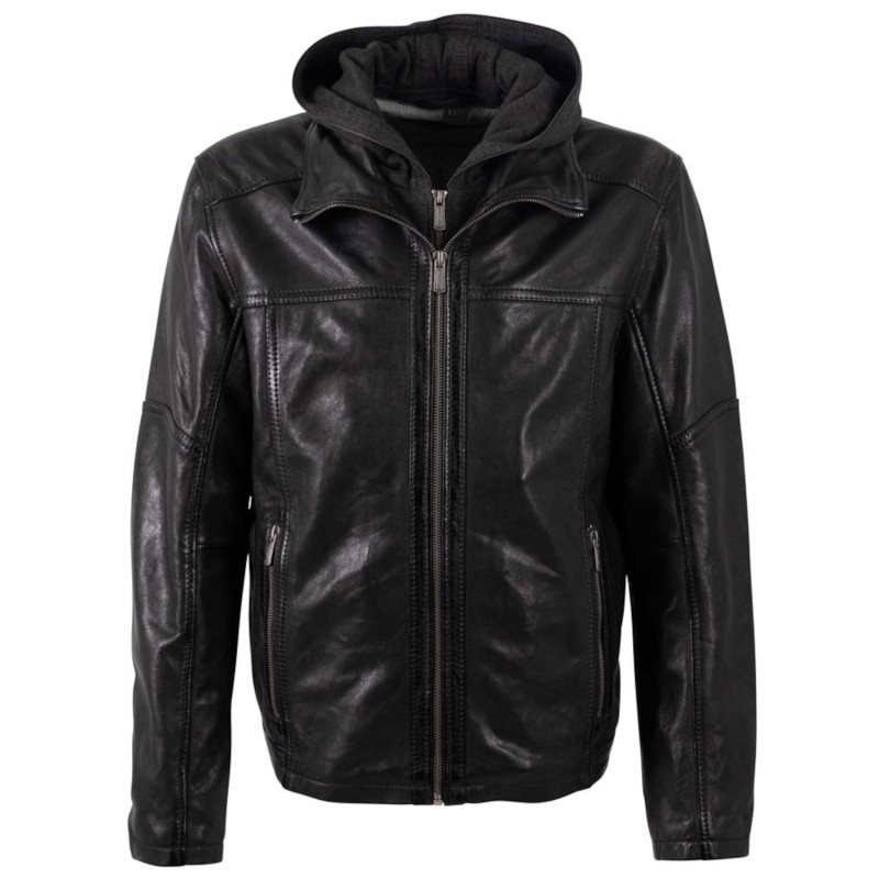 Geaca de Piele Barbati Deercraft Neagra DMDorsey – Geci de Piele