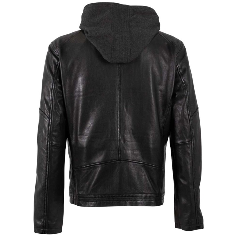 Geaca de Piele Barbati Deercraft Neagra DMDorsey – Geci de Piele