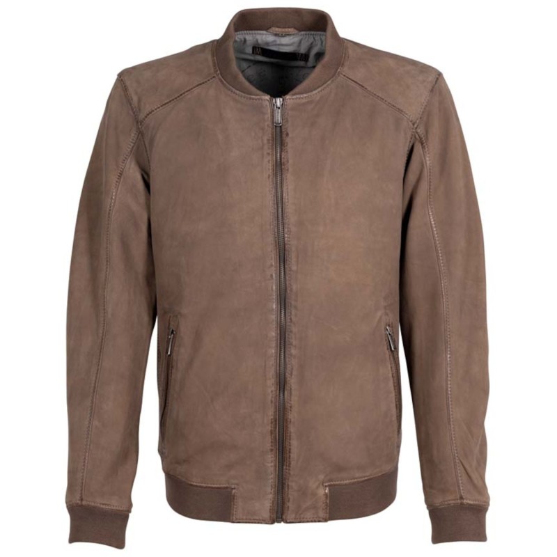 Geaca de Piele Barbati Deercraft Maro Inchis DMDraven – Geci de Piele