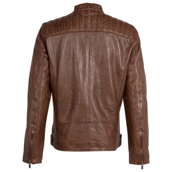 Geaca de Piele Barbati Deercraft Coniac Inchis DMElvon