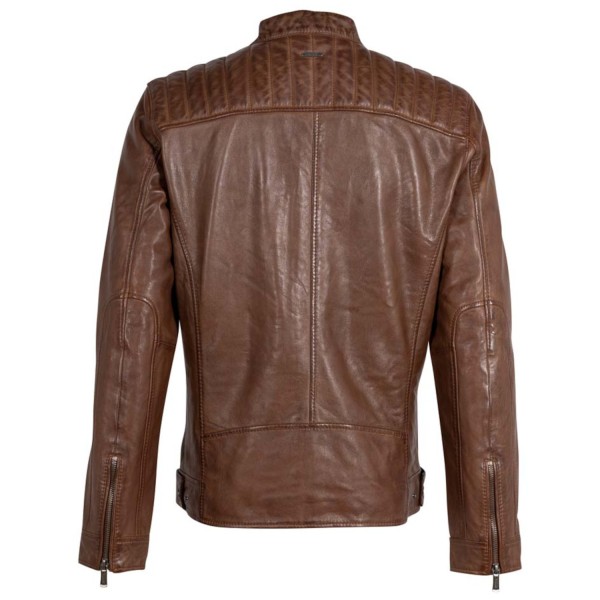 Geaca de Piele Barbati Deercraft Coniac Inchis DMElvon