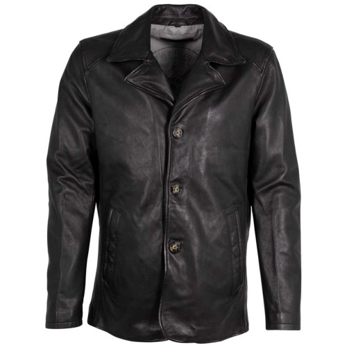 Sacou de Piele Barbati Deercraft Negru DMJacco