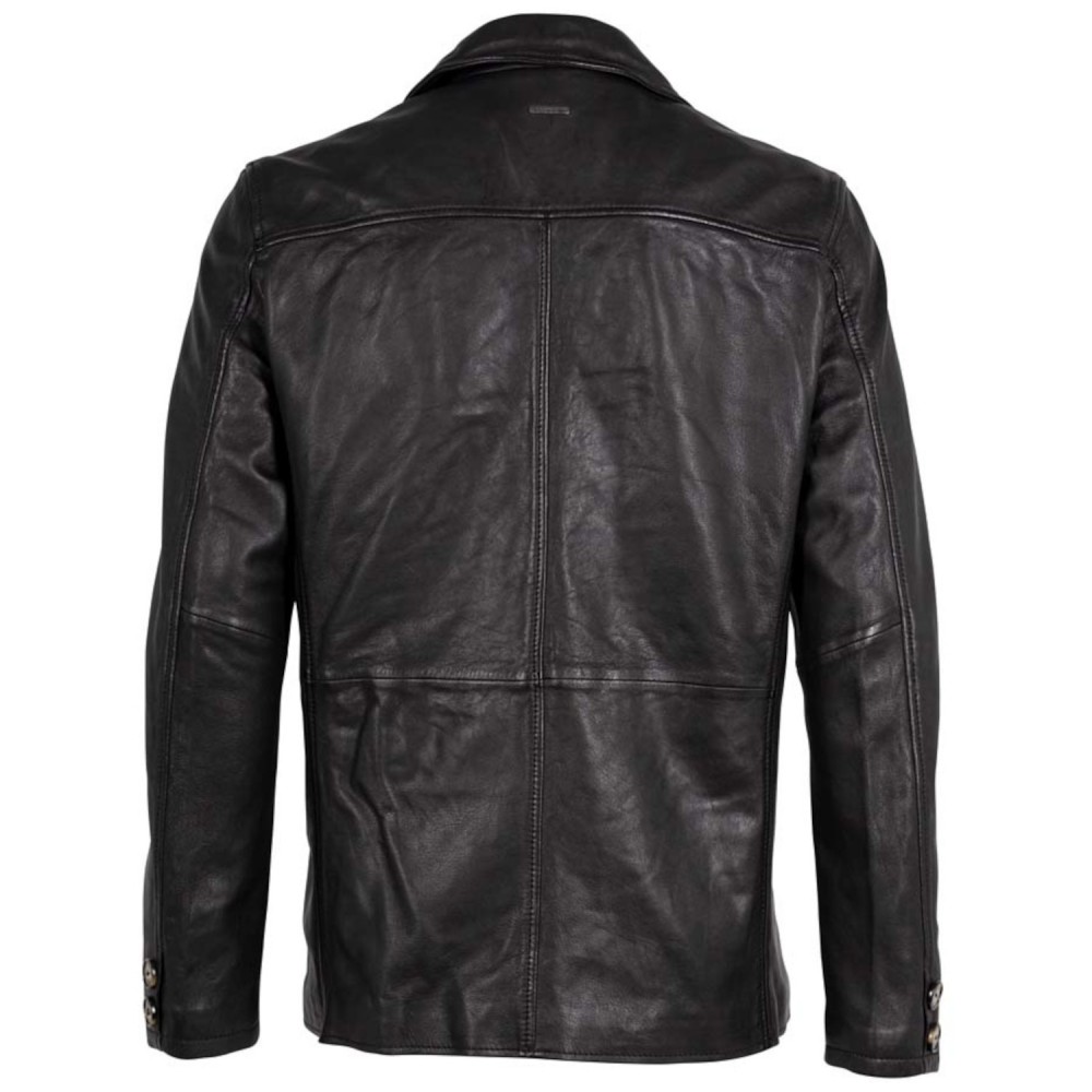 Sacou de Piele Barbati Deercraft Negru DMJacco