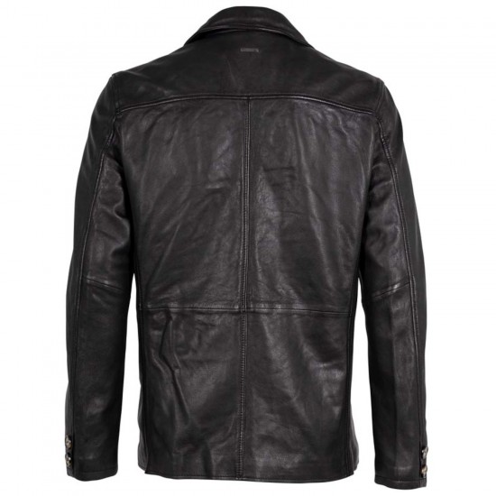 Sacou de Piele Barbati Deercraft Negru DMJacco