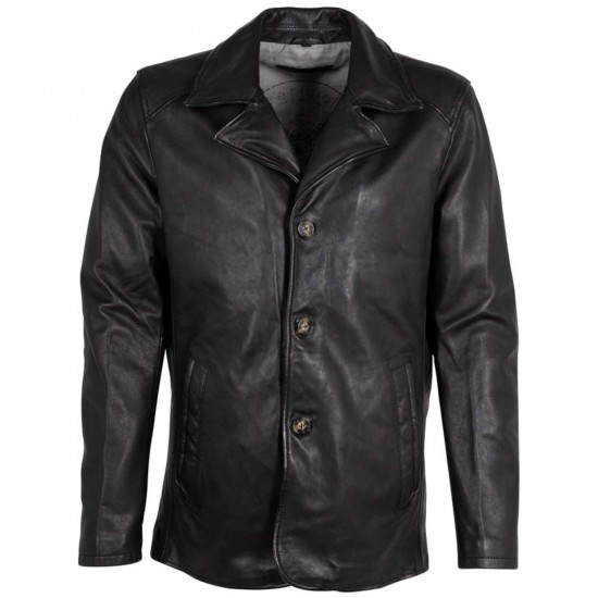 Sacou de Piele Barbati Deercraft Negru DMJacco