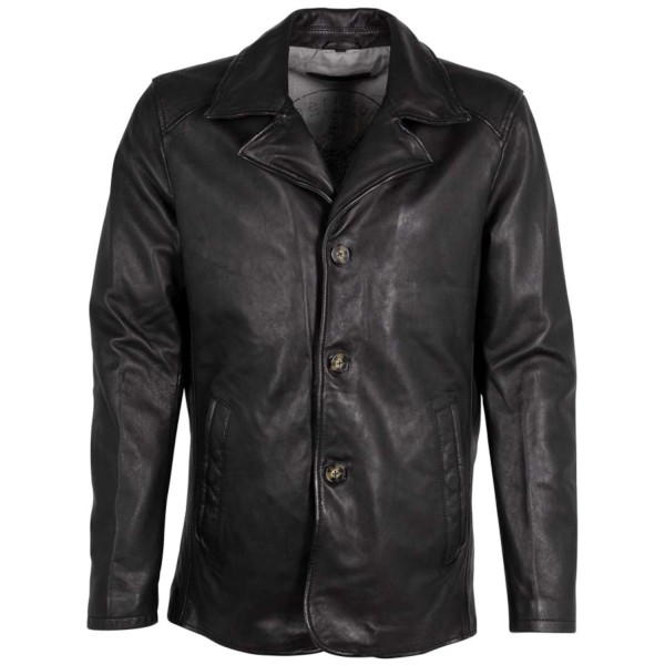 Sacou de Piele Barbati Deercraft Negru DMJacco