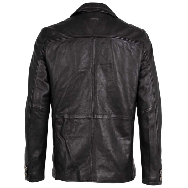 Sacou de Piele Barbati Deercraft Negru DMJacco