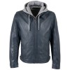 Geacă de Piele Bărbați Deercraft DMJannys Albastru Denim Regular Fit Stil Biker