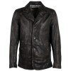 Sacou de Piele Barbati Deercraft Negru Vintage DMJaryk