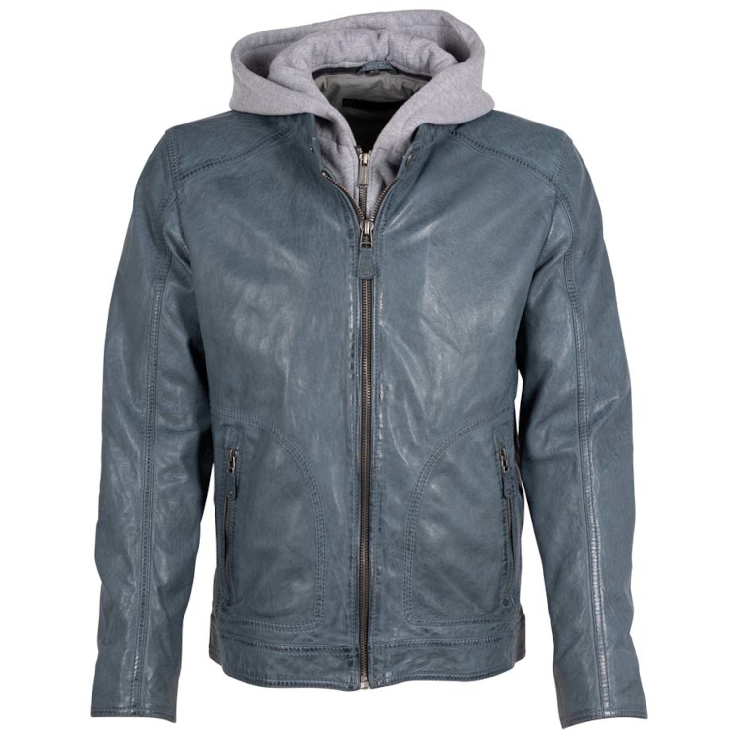 Geaca de Piele Barbati Deercraft Albastru Denim DMJonnes – Geci de Piele