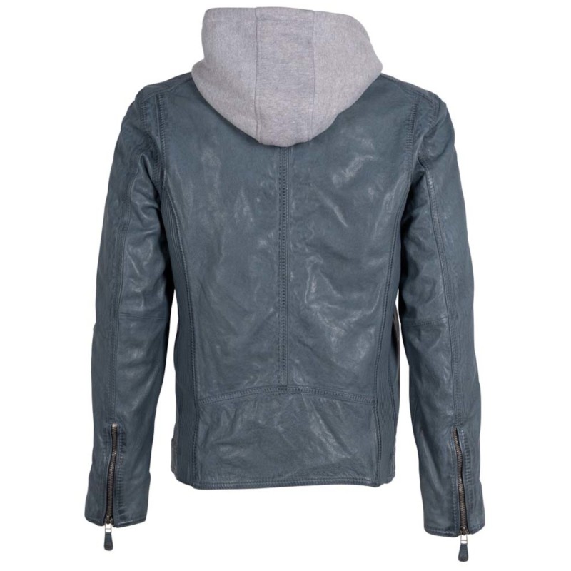 Geaca de Piele Barbati Deercraft Albastru Denim DMJonnes – Geci de Piele