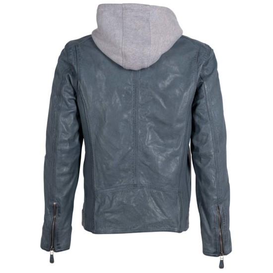 Geaca de Piele Barbati Deercraft Albastru Denim DMJonnes Geaca de Piele Barbati Deercraft Albastru Denim DMJonnes