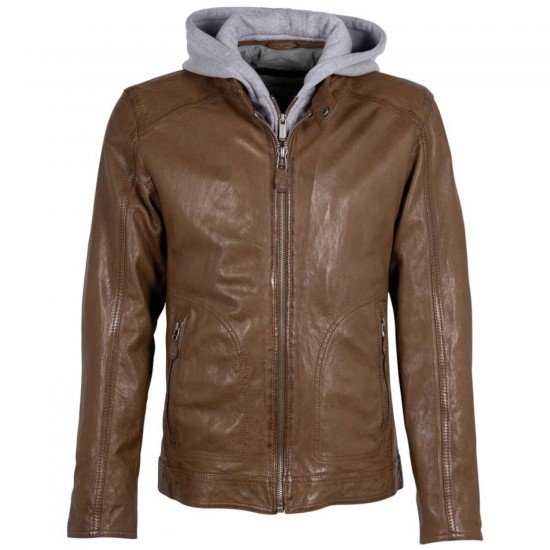 Geaca de Piele Barbati Deercraft Maro Deschis DMJonnes