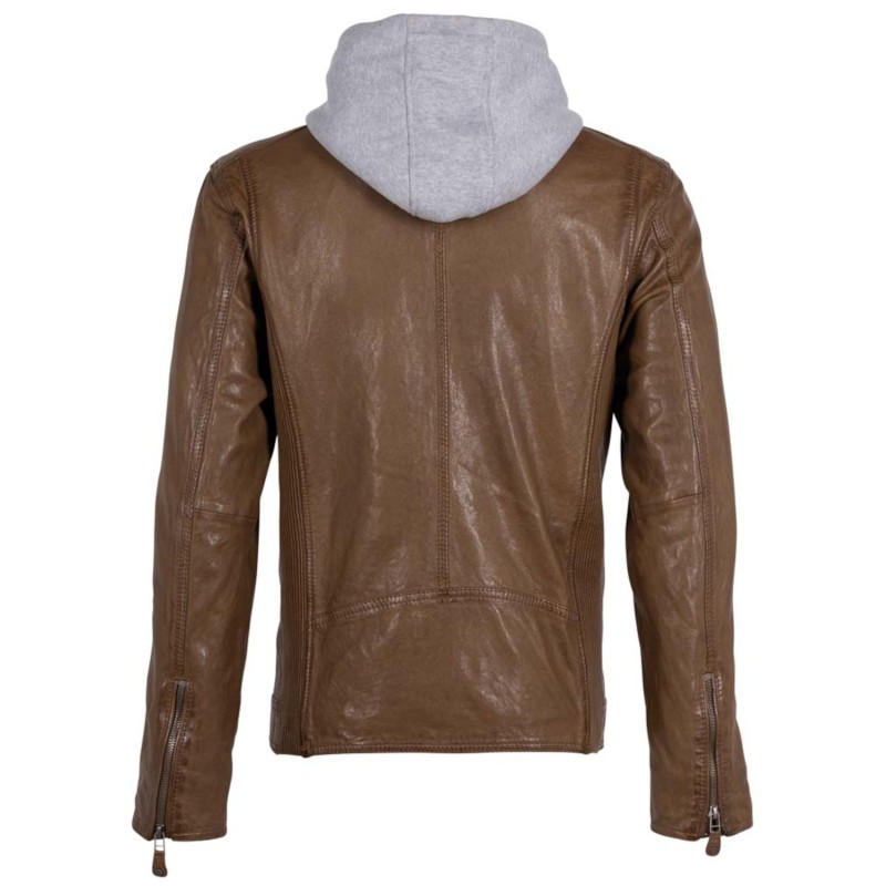 Geaca de Piele Barbati Deercraft Maro Deschis DMJonnes – Geci de Piele