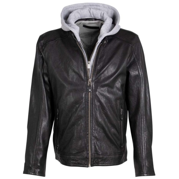 Geaca de Piele Barbati Deercraft Neagra DMJonnes