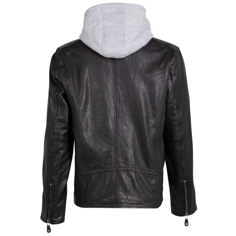 Geaca de Piele Barbati Deercraft Neagra DMJonnes – Geci de Piele