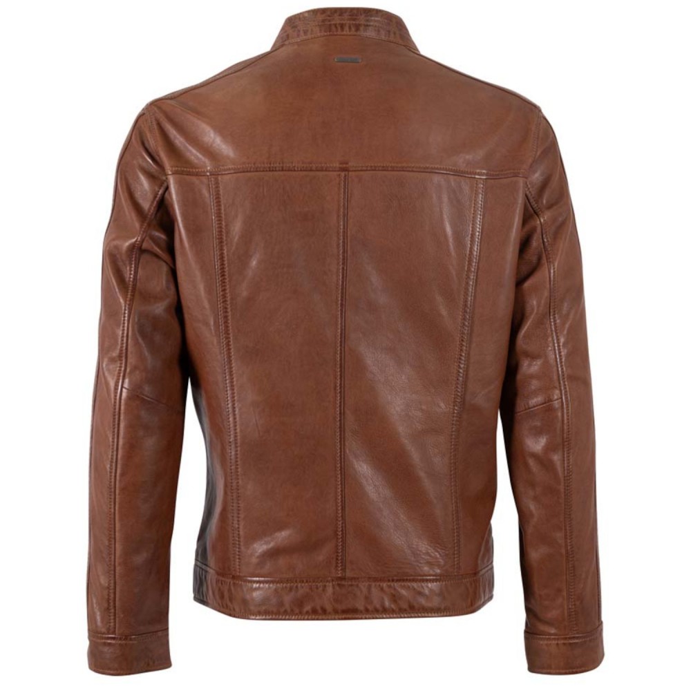 Geaca de Piele Barbati Deercraft Coniac Inchis DMLoukas