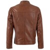 Geaca de Piele Barbati Deercraft Coniac Inchis DMLoukas – Geci de Piele