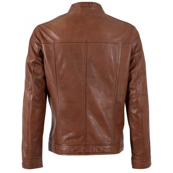 Geaca de Piele Barbati Deercraft Coniac Inchis DMLoukas